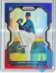 2021 Panini Prizm Red White Blue #164 KOHEI ARIHARA RC Texas Rangers Rookie
